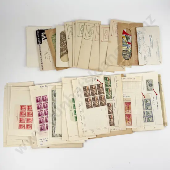 NZ C1950 Exercise School Book Pictorial Stamps Explained