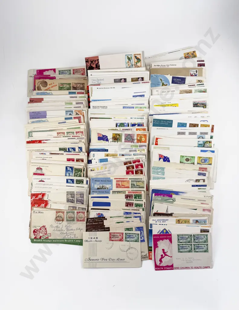 NZ Shoe Carton Qty Early Pre-Decimal and Decimal FDC's Image 1++
