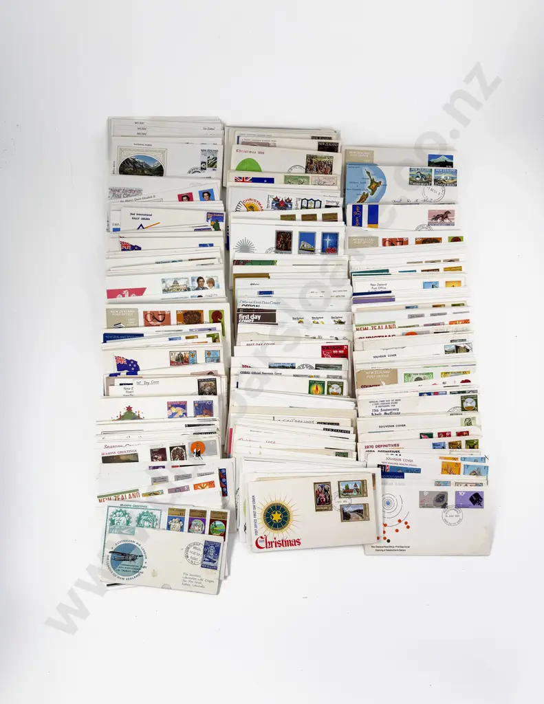NZ Shoe Carton Qty Early Pre-Decimal and Decimal FDC's Image 1++