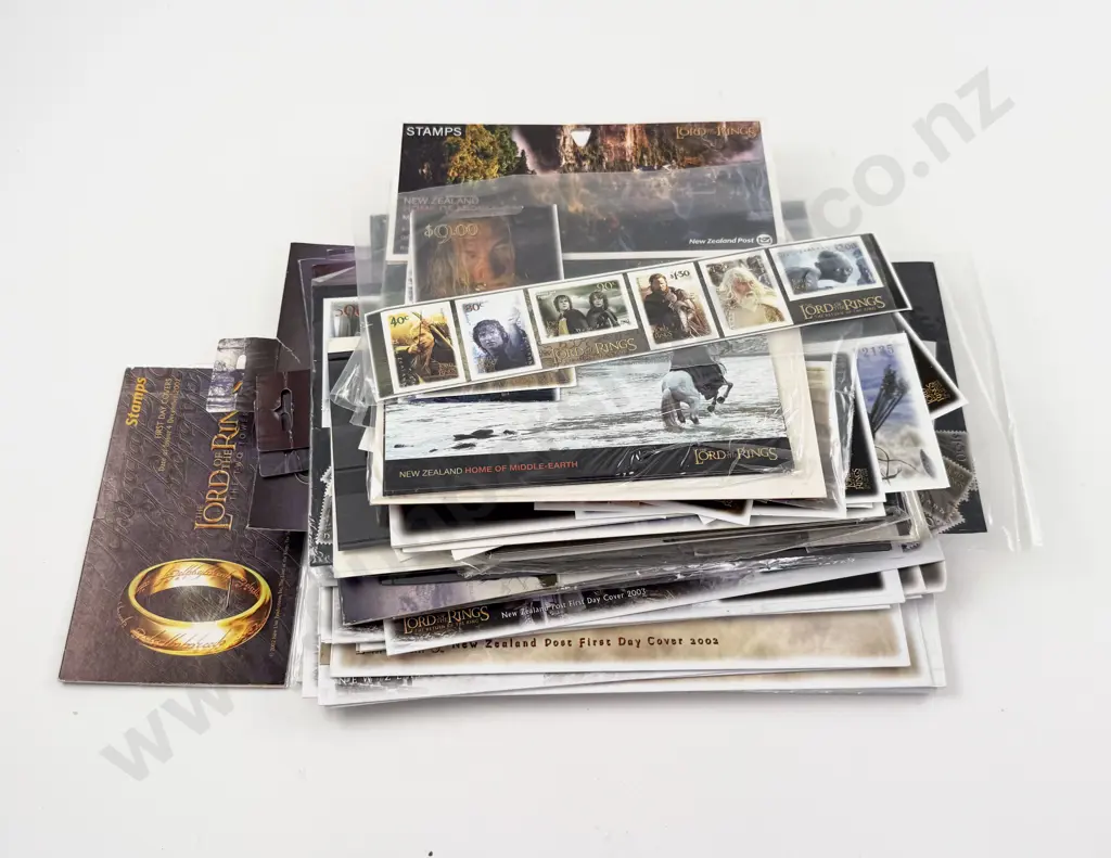 NZ Collection Lord of the Rings FDC's Miniature Sheets and Assorted Image 1++