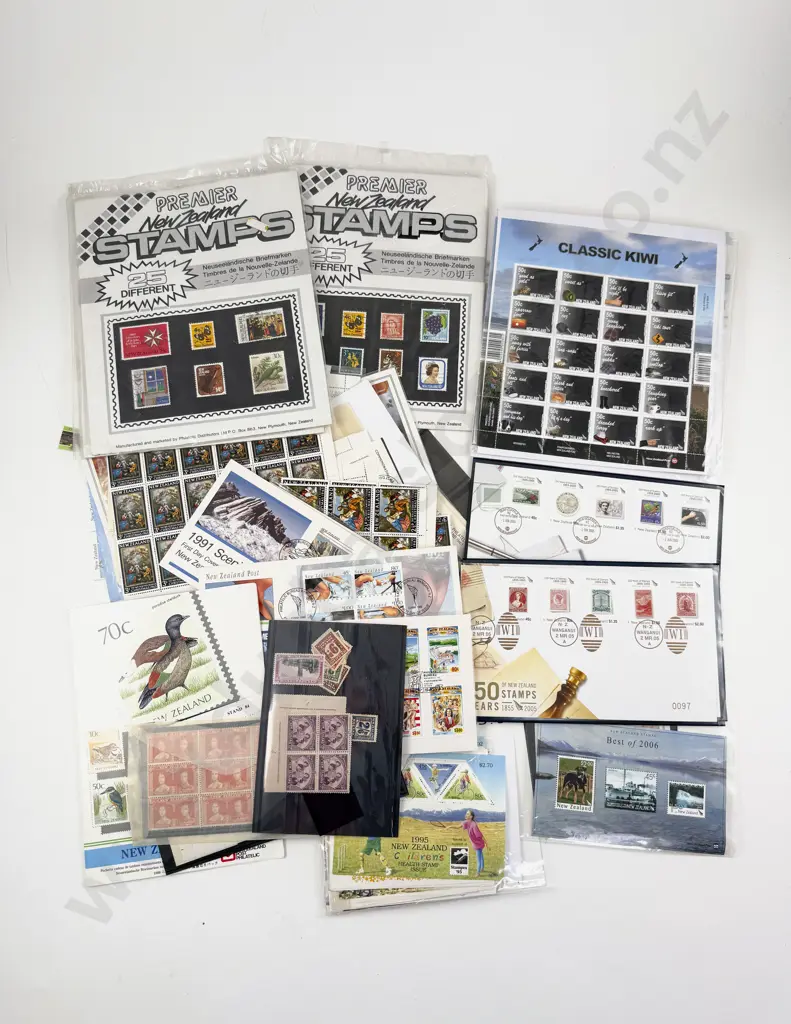 NZ Collection Assorted Pre-decimal and Decimal Small Blocks FDC's and Various Image 1++