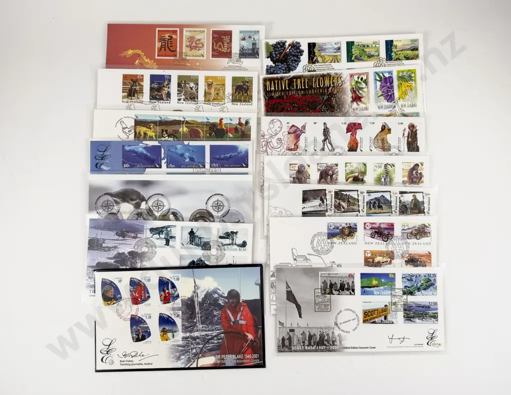 NZ 10 Special Edition Military SIgned Souvenir Stamp Covers Image 1++