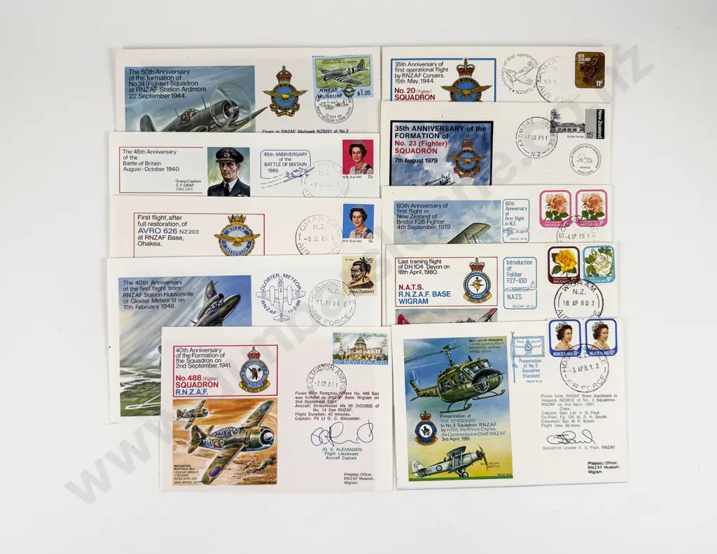 NZ 10 Special Edition Military SIgned Souvenir Stamp Covers Image 1++