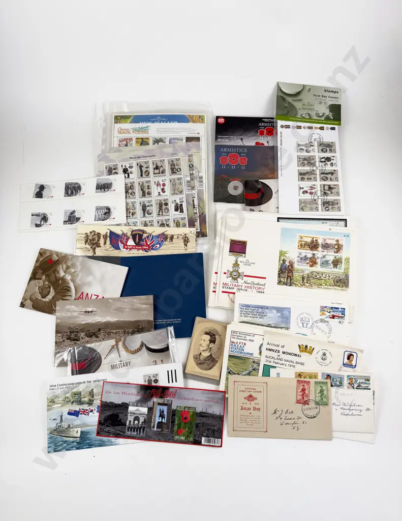 NZ Collection Military History FDC's Booklets Sheets and Assorted Image 1++