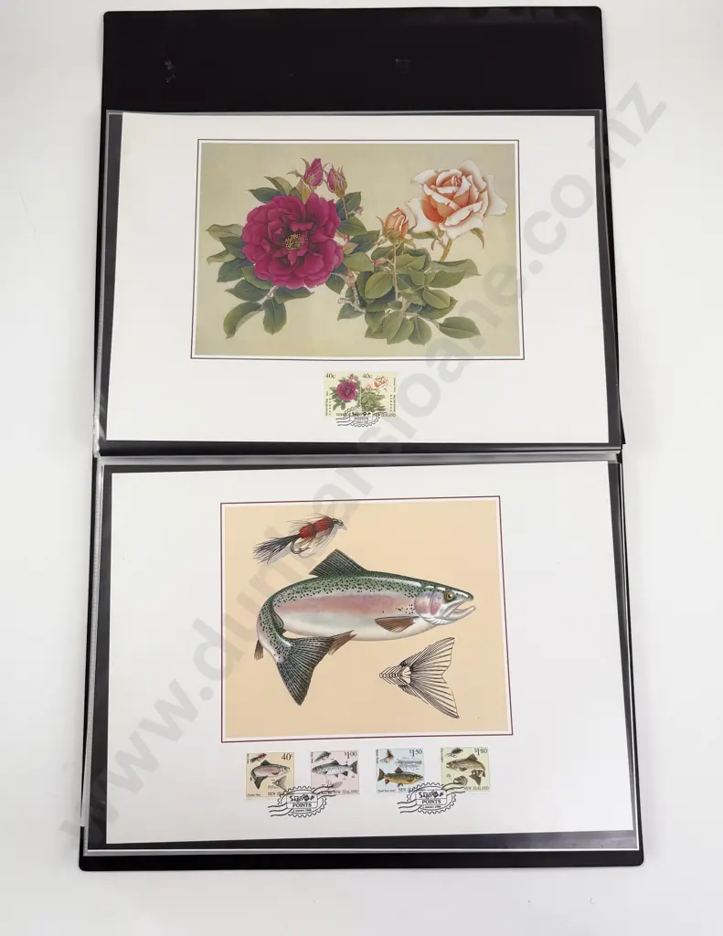 NZ Folio Best of 1997-2001 Limited Editions Prints and Stamps (20) Image 1++