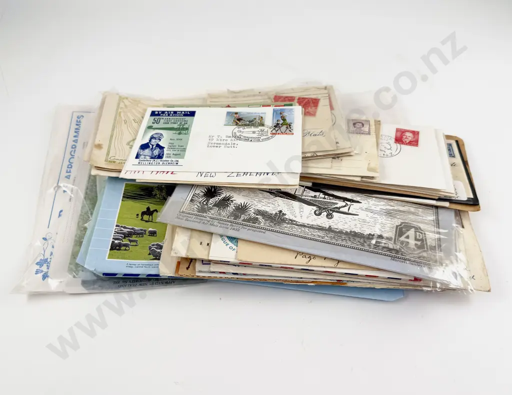 NZ Vintage Airmail FDC's and Mail Histories Image 1++