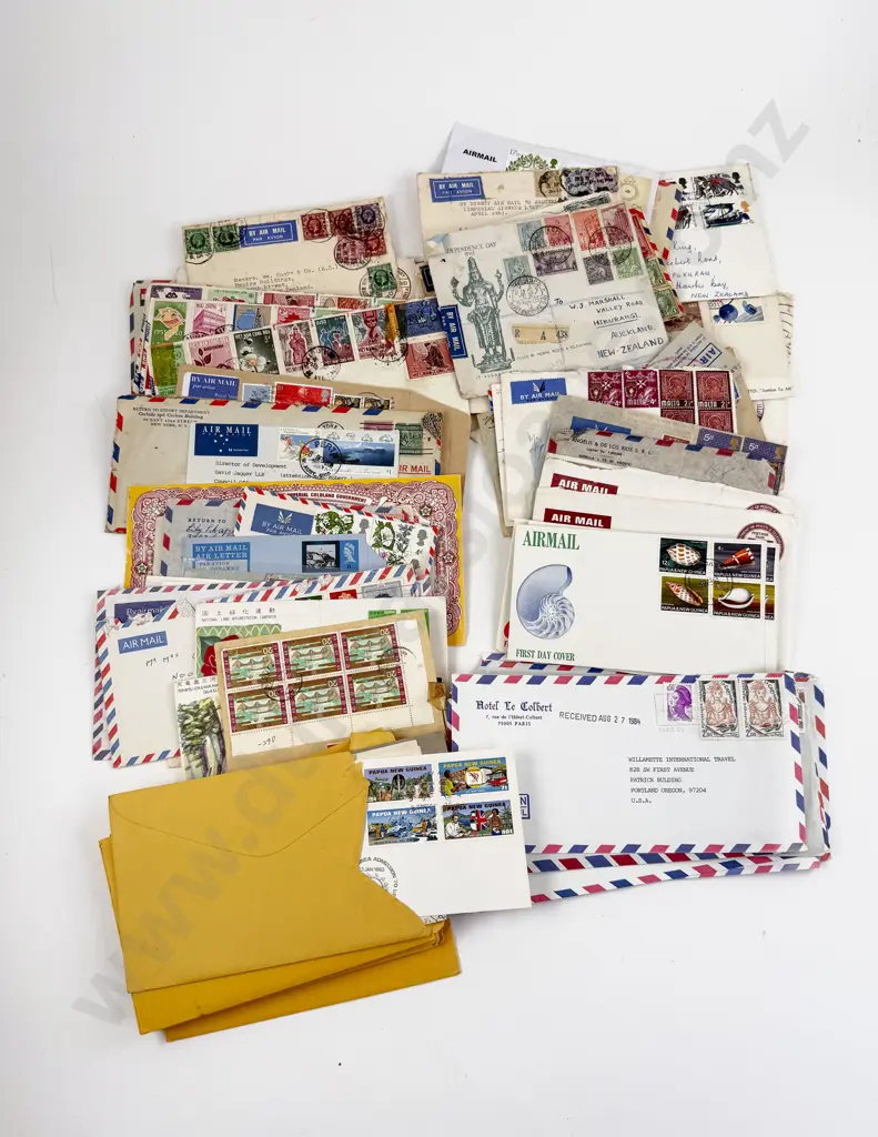 Pacific Island and World Vintage Airmail FDC's and Mail Histories Image 1++