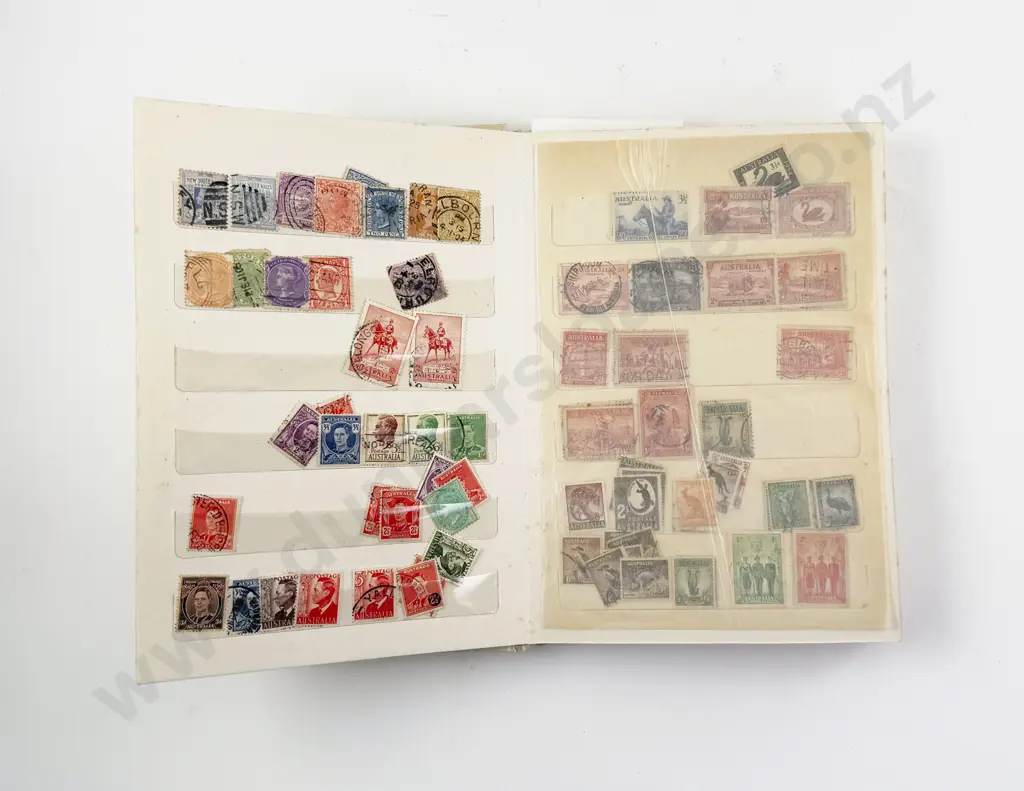 Australia Stock Book Album mainly Singles with Some Early Image 1++