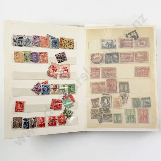 Australia Stock Book Album mainly Singles with Some Early