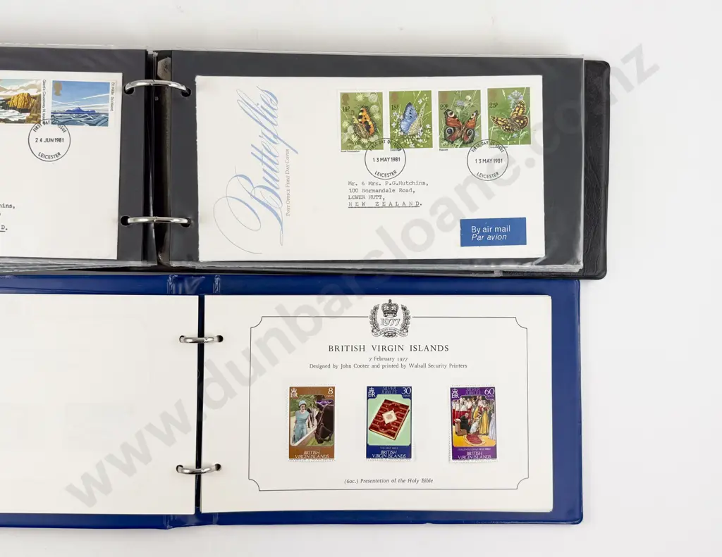 UK FDC's with Air Mail 1977 EIIR Silver Jubilee Commonwealth Stamp Collection Image 1++