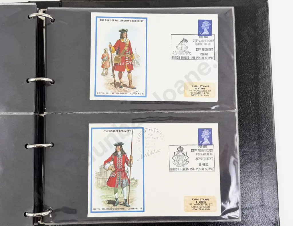 UK Album Regiments FDC's Image 1++