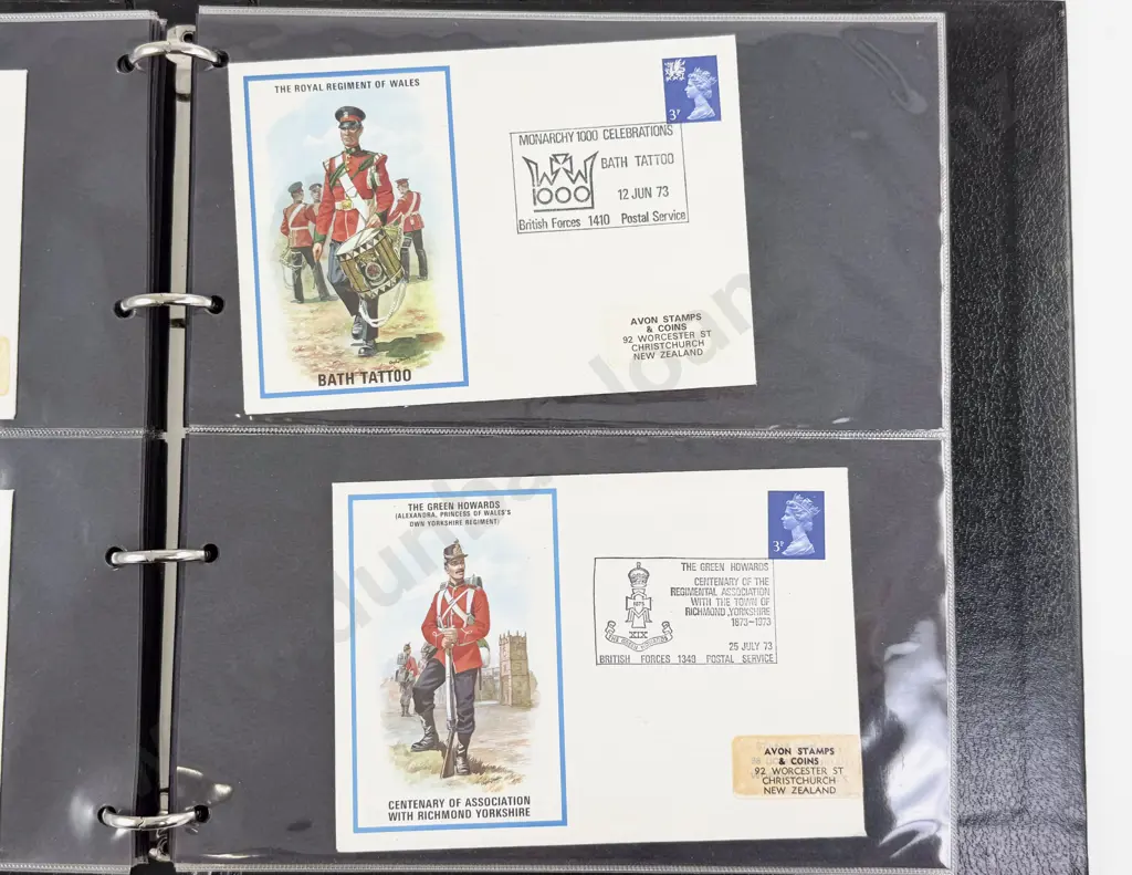 UK Album Regiments FDC's Image 1++