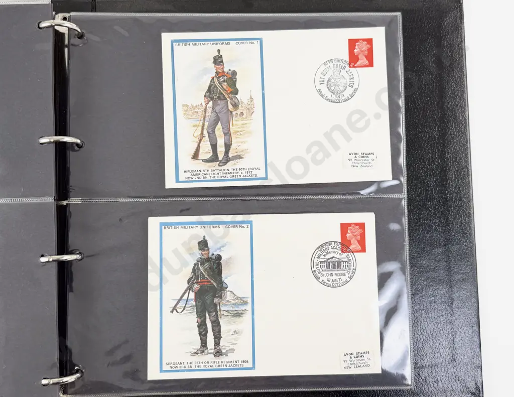UK Album Regiments FDC's Image 1++