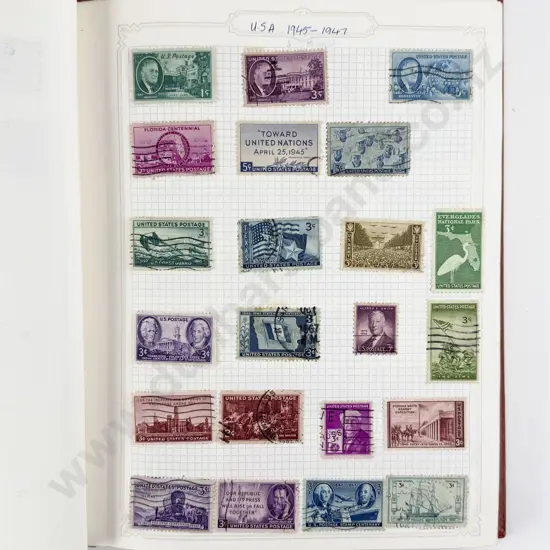 Album US Single Stamps 1902 - 2002