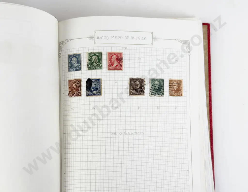 Album US Single Stamps 1870 - 2000 Image 1++