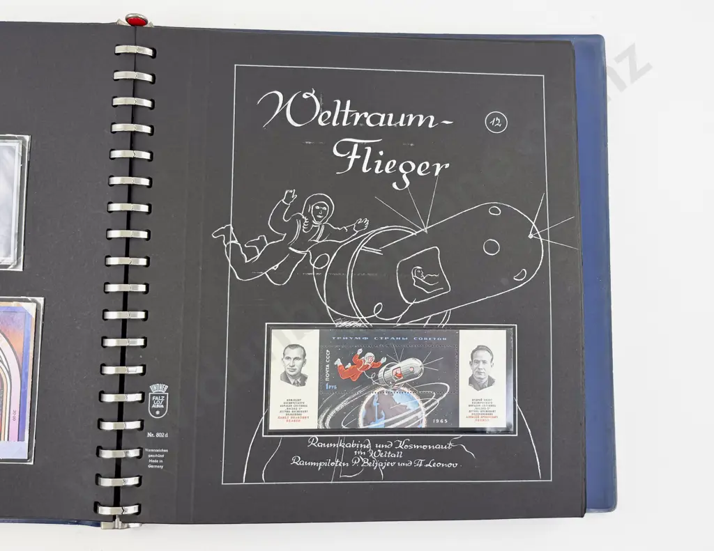 Weltraum C1970-80 Space Stamp Album European Stamps Singles and FDC's Image 1++