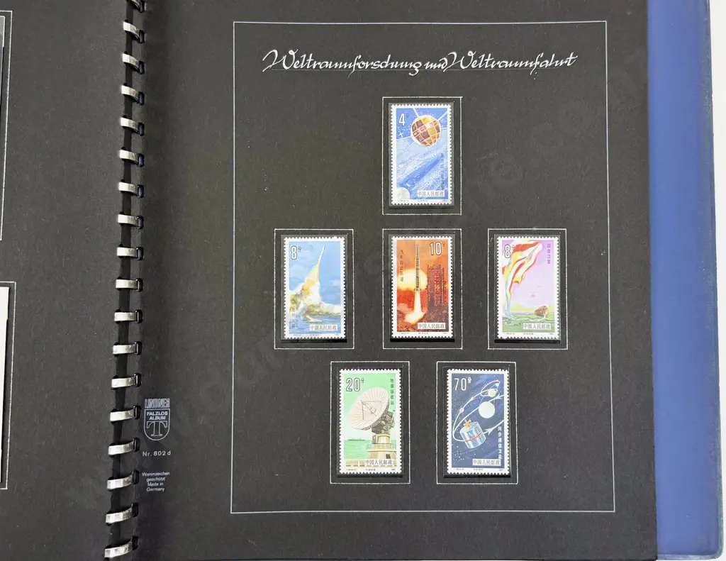 Weltraum C1970-80 Space Stamp Album European Stamps Singles and FDC's Image 1++