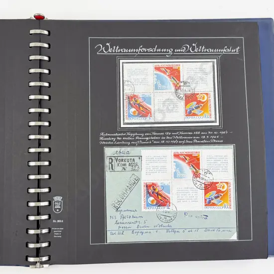 Weltraum C1970-80 Space Stamp Album European Stamps Singles and FDC's