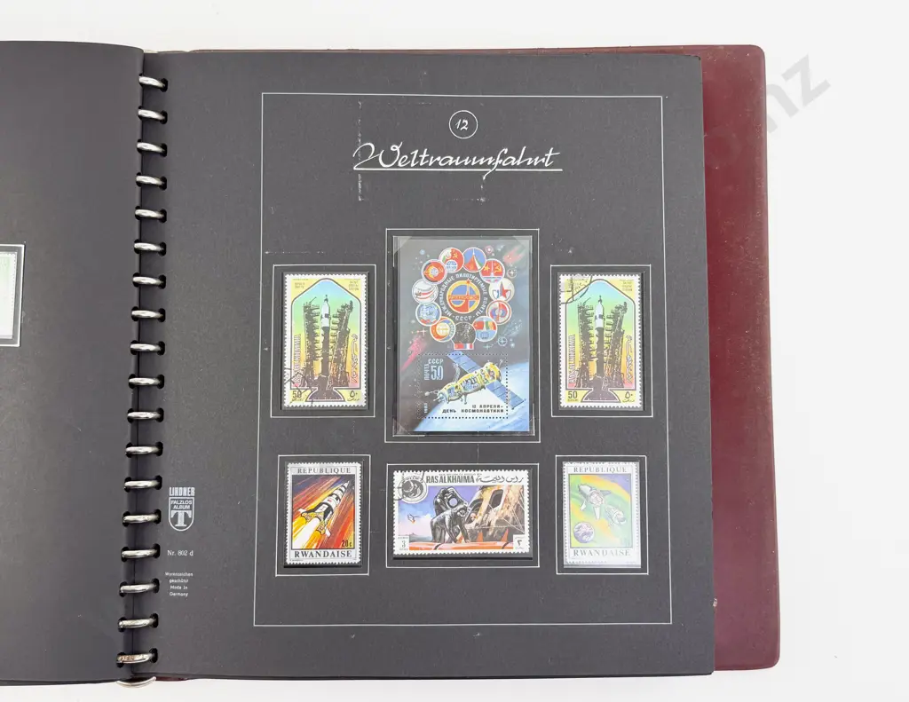 Weltraum C1970-80 Space Stamp Album European Stamps Singles and FDC's Image 1++