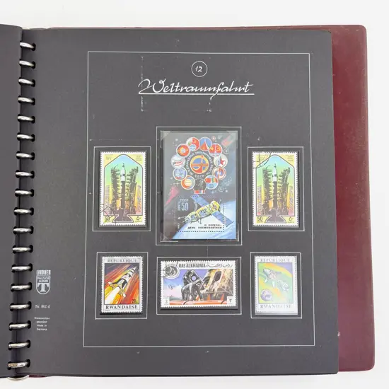 Weltraum C1970-80 Space Stamp Album European Stamps Singles and FDC's