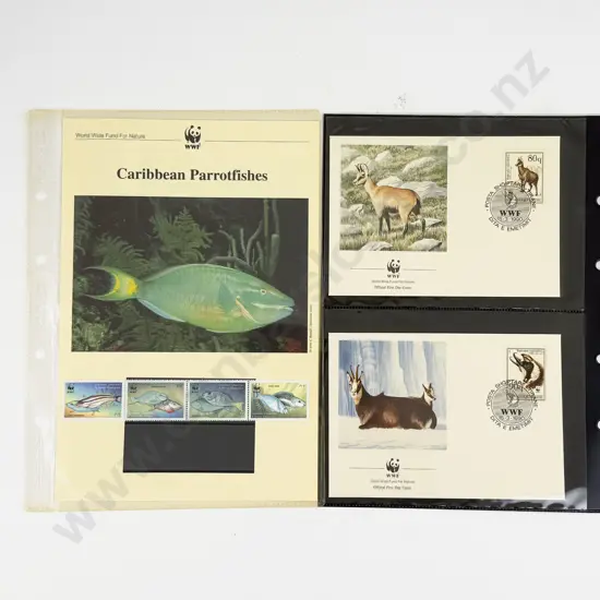 WWF World FDC Loose Album Pages and FDC's