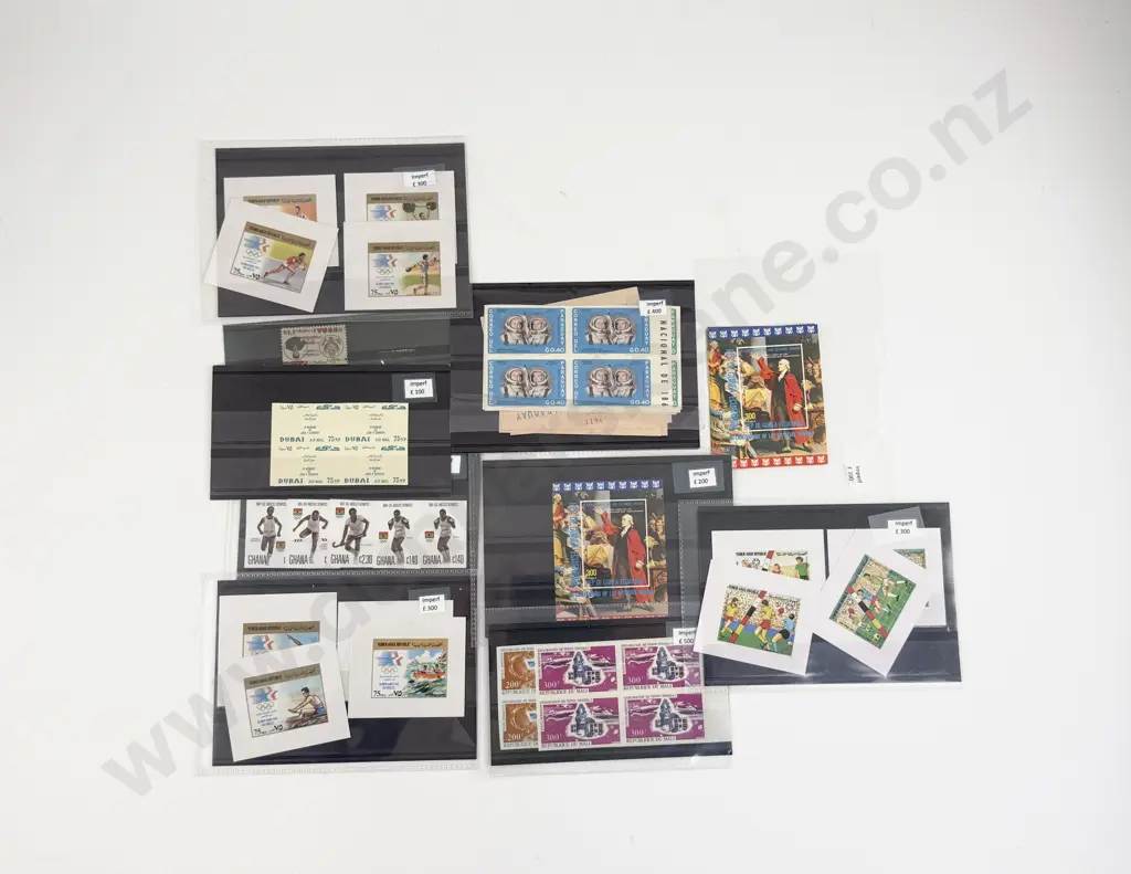 Collection World Imperf Error Stamps Image 1++