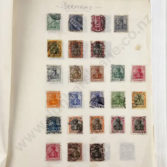 German Stock Book Album of Stamps