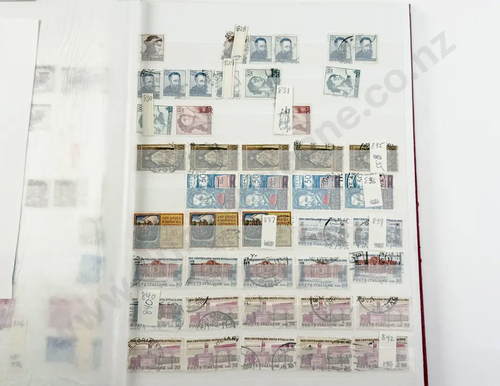 Two Italian Stock Book Stamp Albums Image 1++