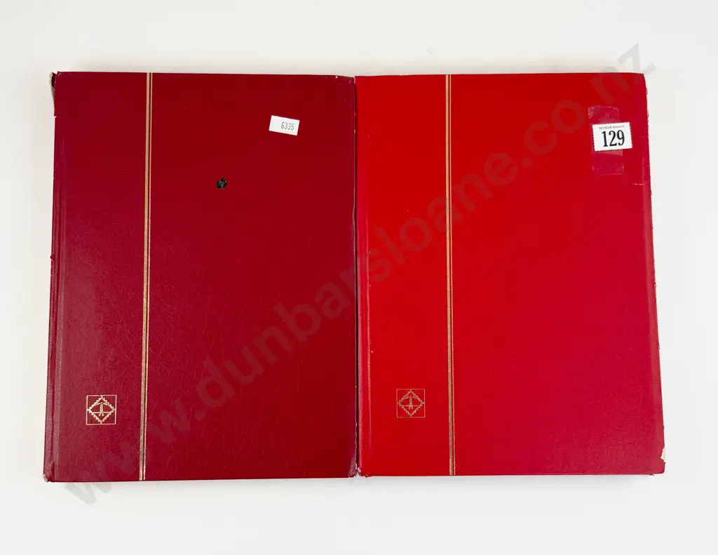 Two Italian Stock Book Stamp Albums Image 1++