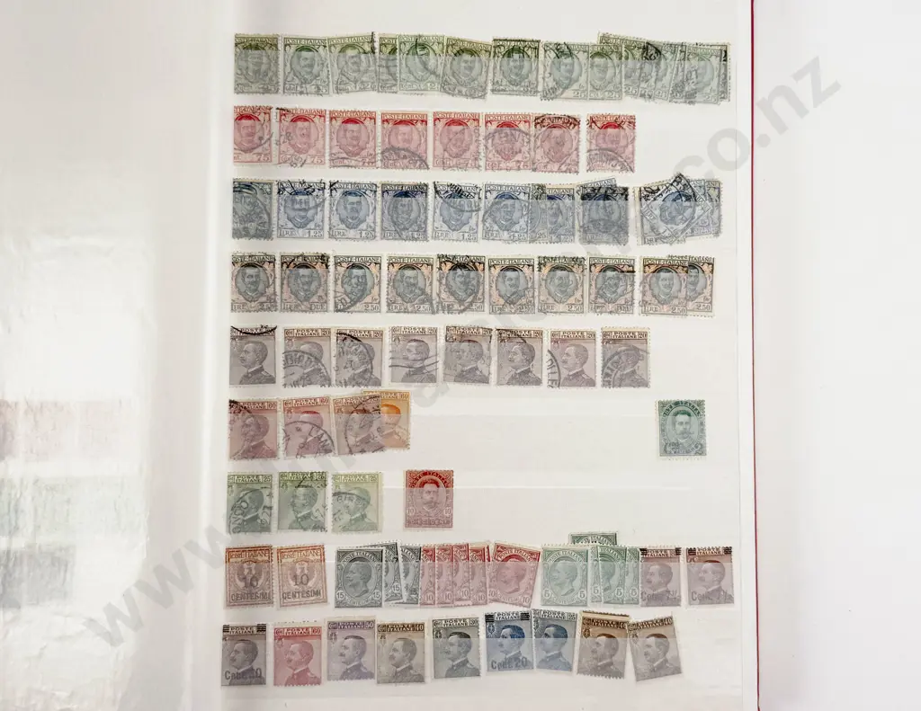 Two Italian Stock Book Stamp Albums Image 1++