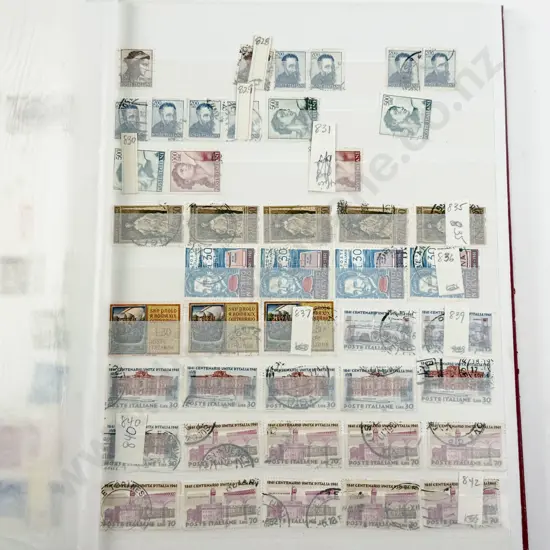 Two Italian Stock Book Stamp Albums