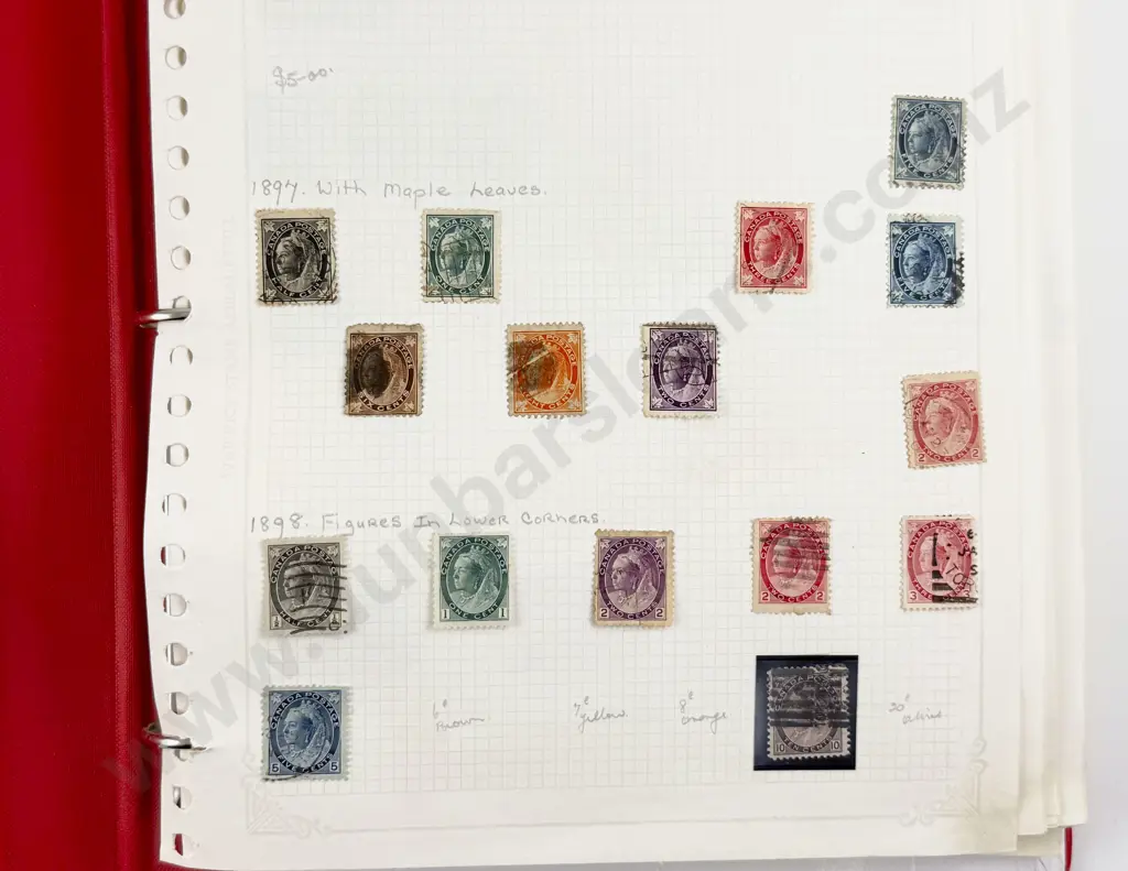 Two Canada Vintage Stamp Albums with Some World Image 1++