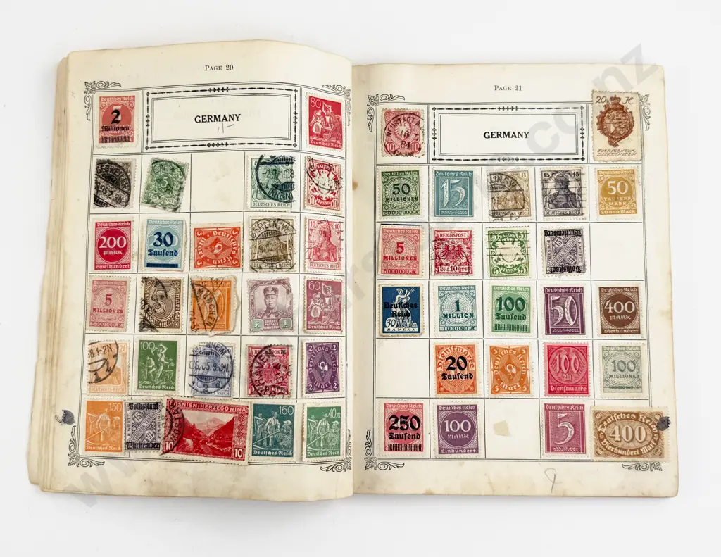Three World Vintage Stamp Albums Image 1++