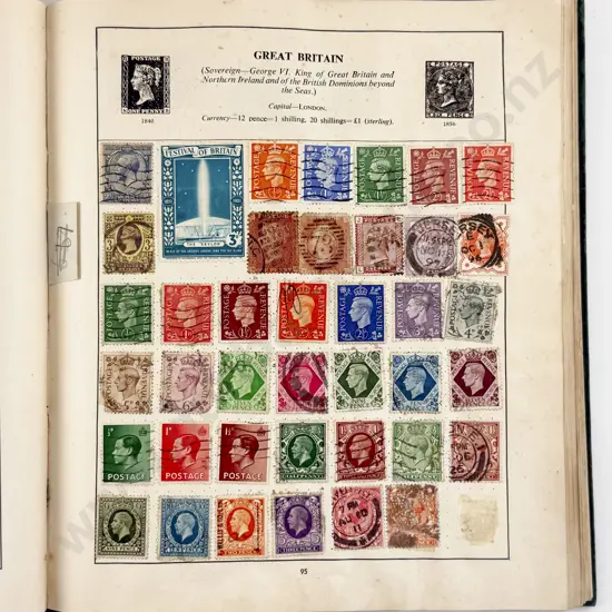 Three World Vintage Stamp Albums