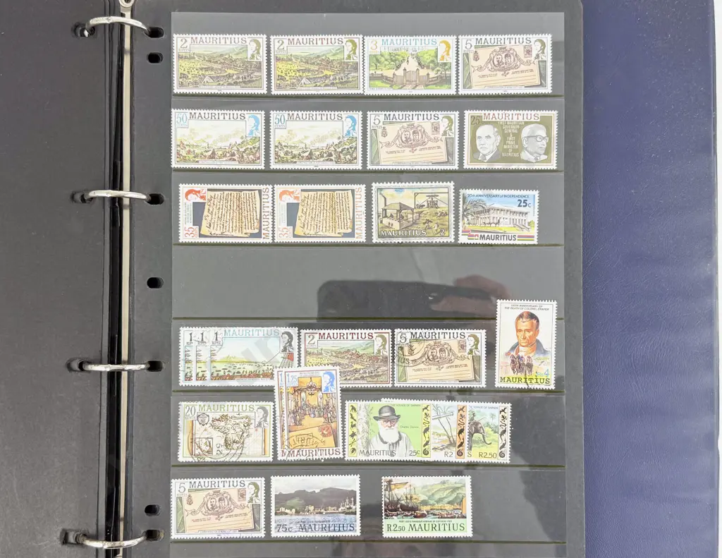 Three World Stock Book Stamp Albums with South Africa Image 1++
