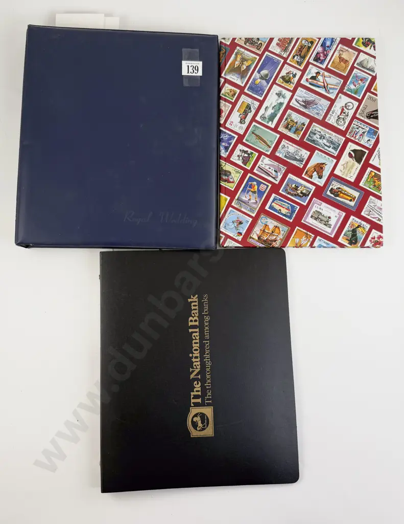 Three World Stock Book Stamp Albums with South Africa Image 1++