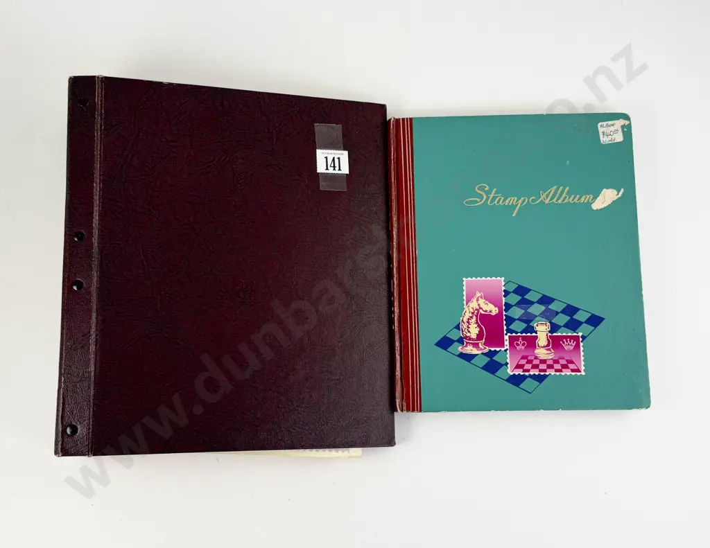Part United Nations Mint Stamp Album and World Stock Book Album Image 1++