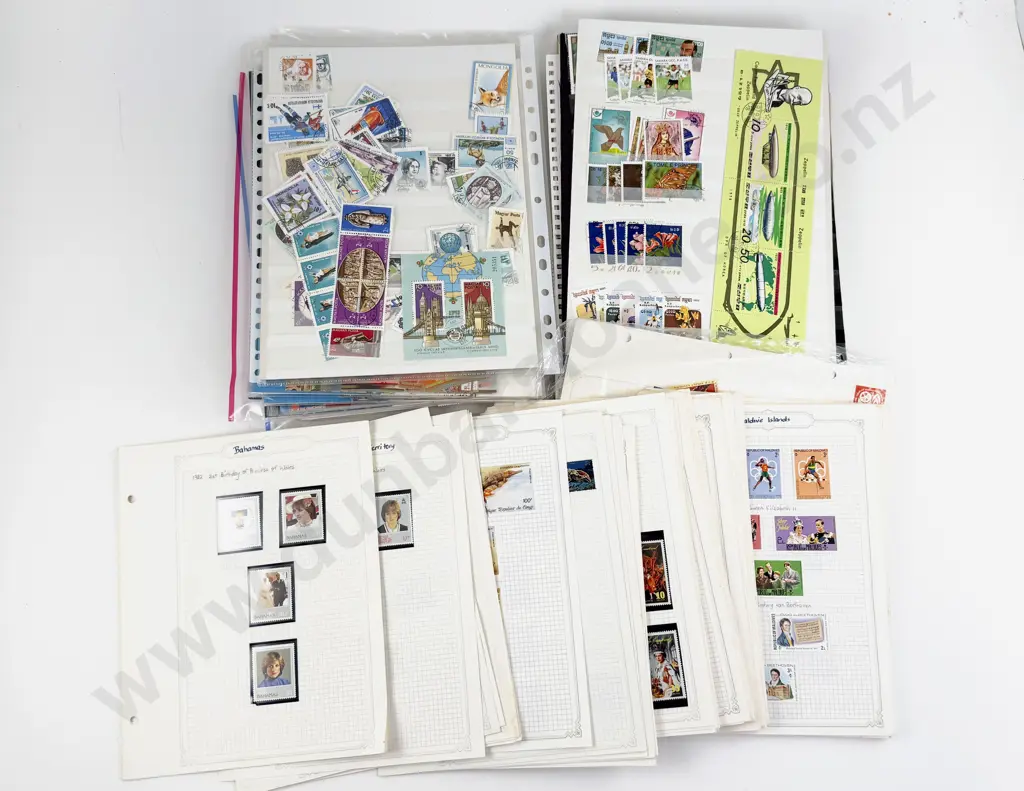Qty Various World Loose Album Pages Image 1++