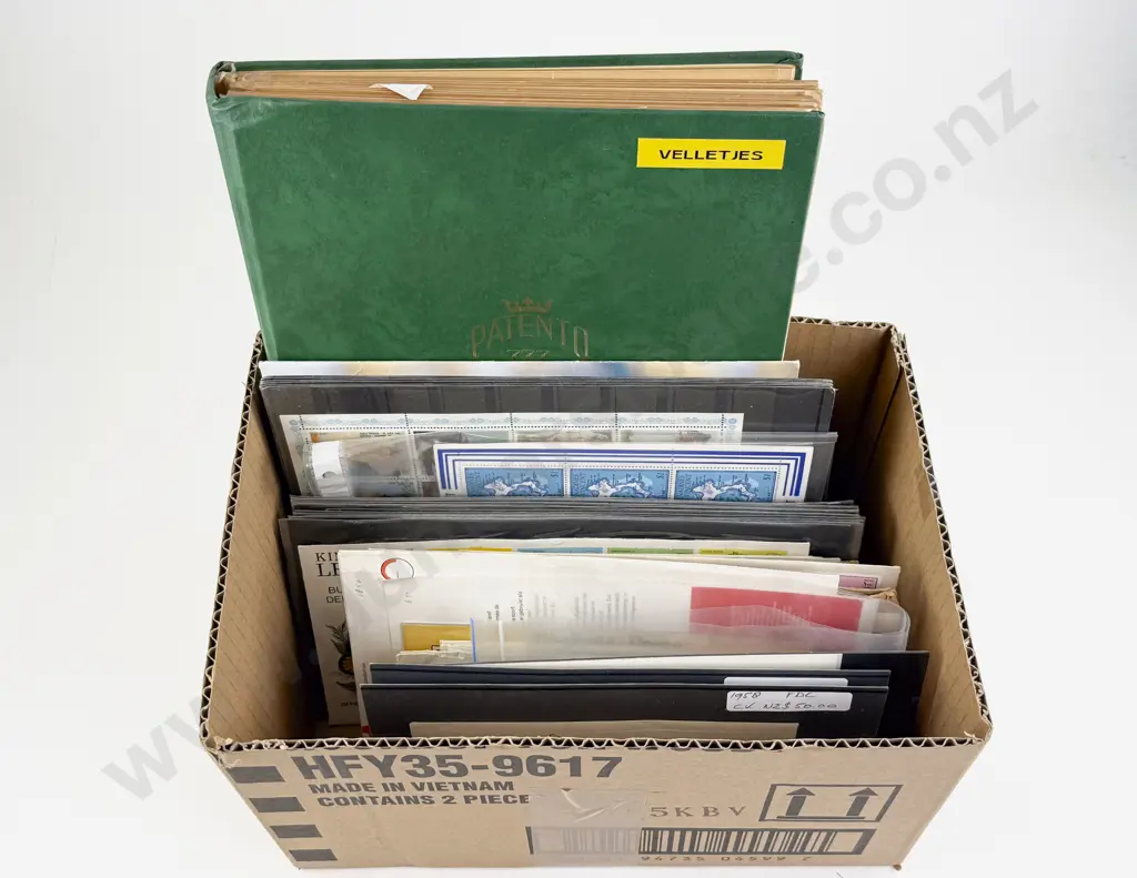 Qty World Mainly Mint Stamps with Miniature Sheets FDC's and Assorted Image 1++