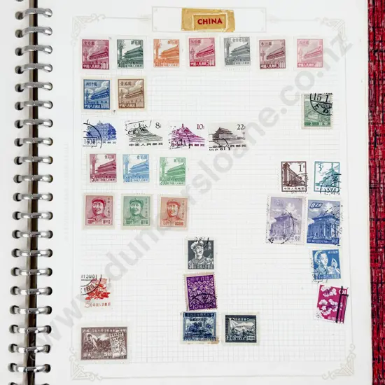 Two Stock Book and Two Stamp Albums World Stamps with NZ and Australia