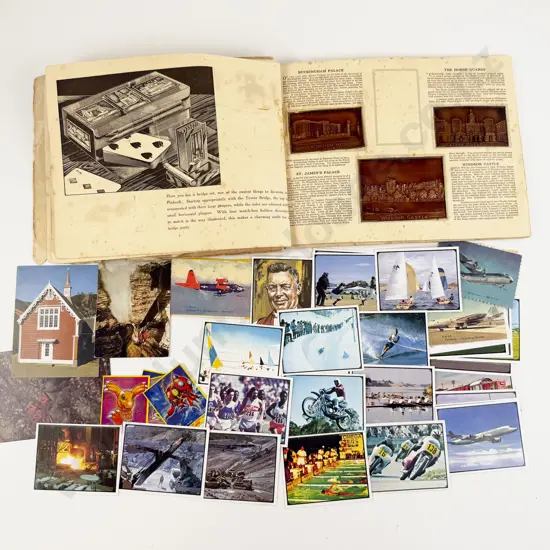 Qty Various Cigarette Cards including Metal Plaques and Qty Cereal Cards