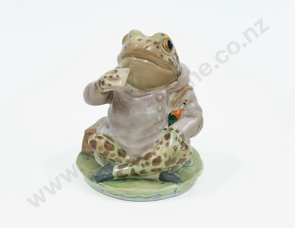 Beswick Beatrix Potter's Mr Jeremy Fisher - Gold Back Stamp C1955 - 1975 Image 1++