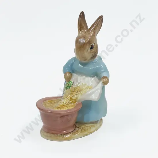 Beswick Beatrix Potter's Cecily Parsley - Gold Back Stamp C1955 - 1975 with label