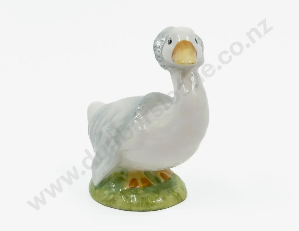 Royal Albert Beatrix Potter Rebecca Puddle-Duck - Brown Back Stamp C1989 Image 1++