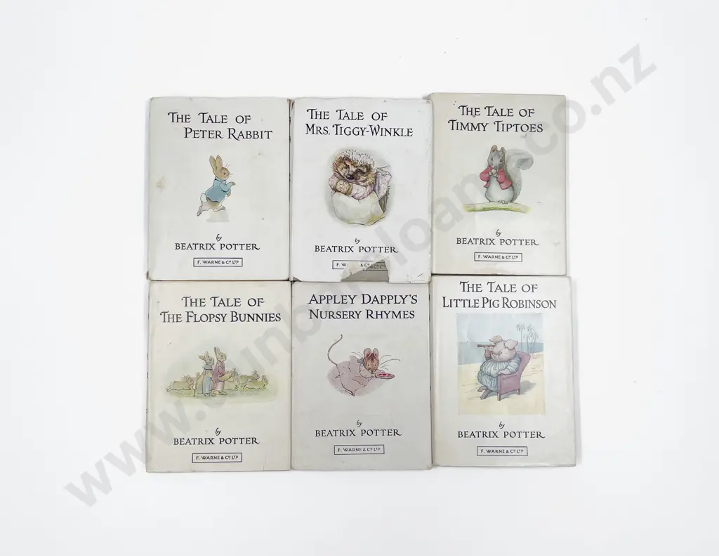 Six Early Edition Beatrix Potter with dust covers Image 1++