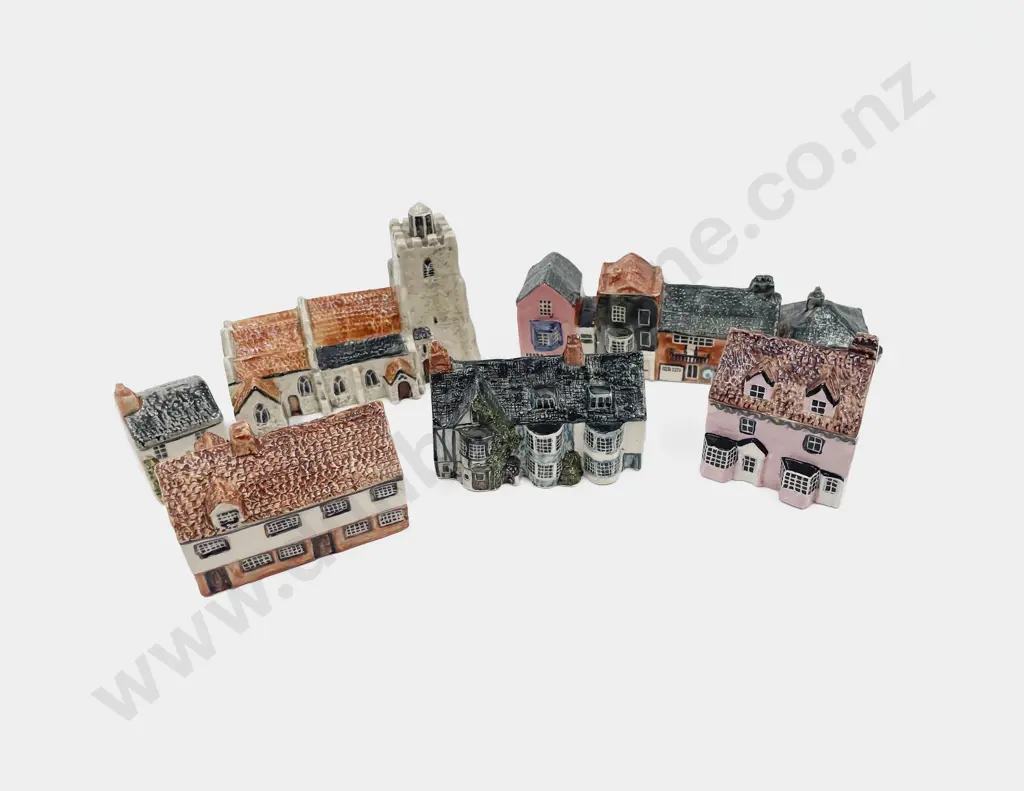 Six Ceramic Pottery Houses Image 1++
