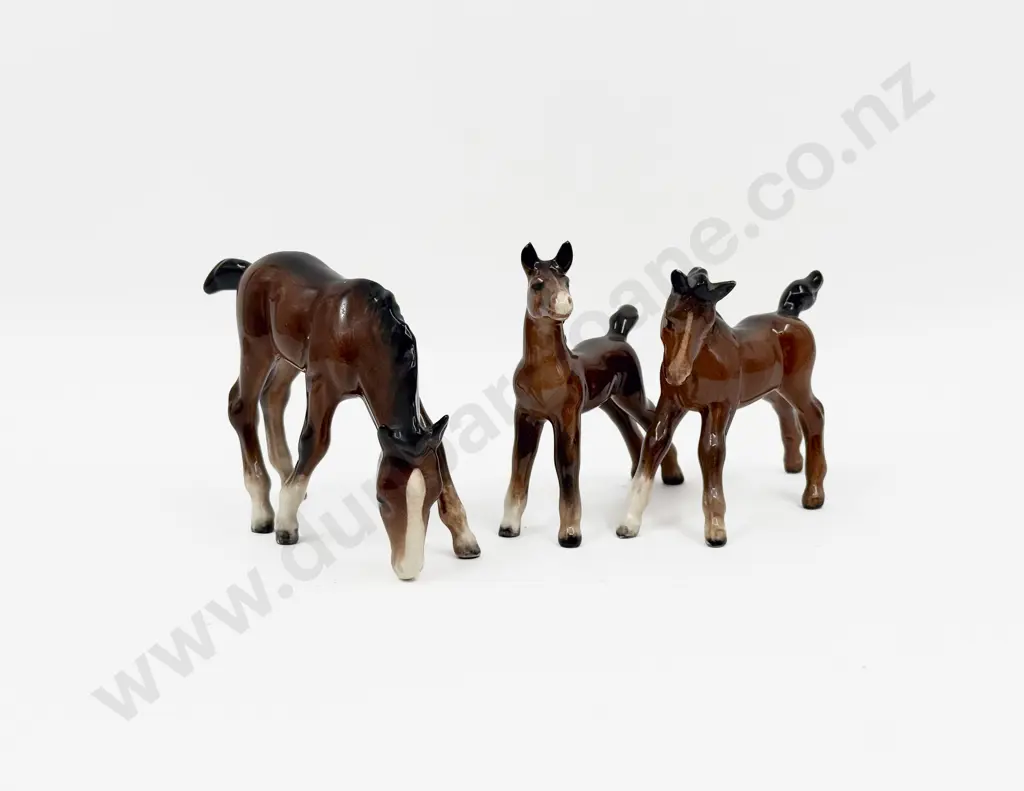 Three Beswick Ceramic Foal Figurines Image 1++