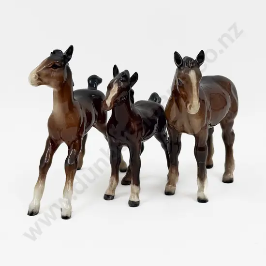 Three Beswick Ceramic Foal Figurines