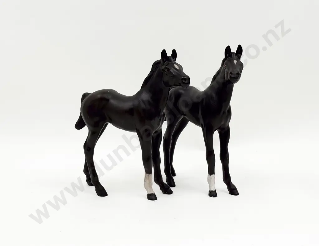 Two Royal Doulton Ceramic Foal Figurines Image 1++