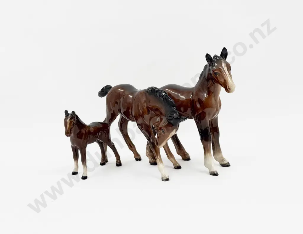 Three Beswick Ceramic Foal Figurines Image 1++